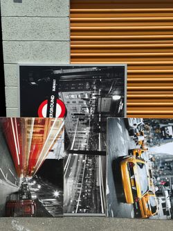 Set of 4 City Photography Wall Art Prints