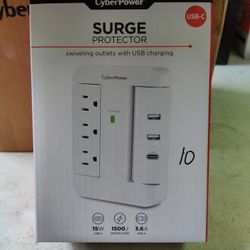 Cyber Power Surge Protector With Usb-c And Usb-a Outlets, Multiple Available 