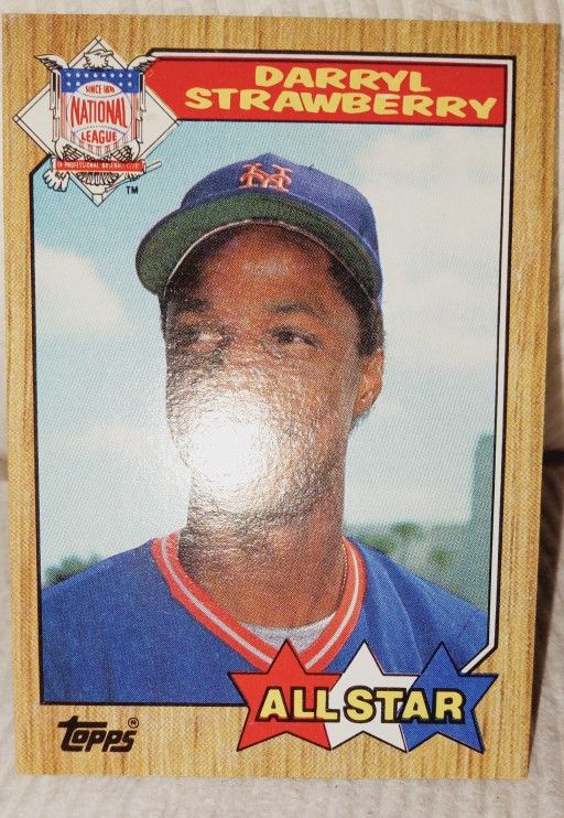 1987 TOPPS 601 DARRYL STRAWBERRY  All_STAR