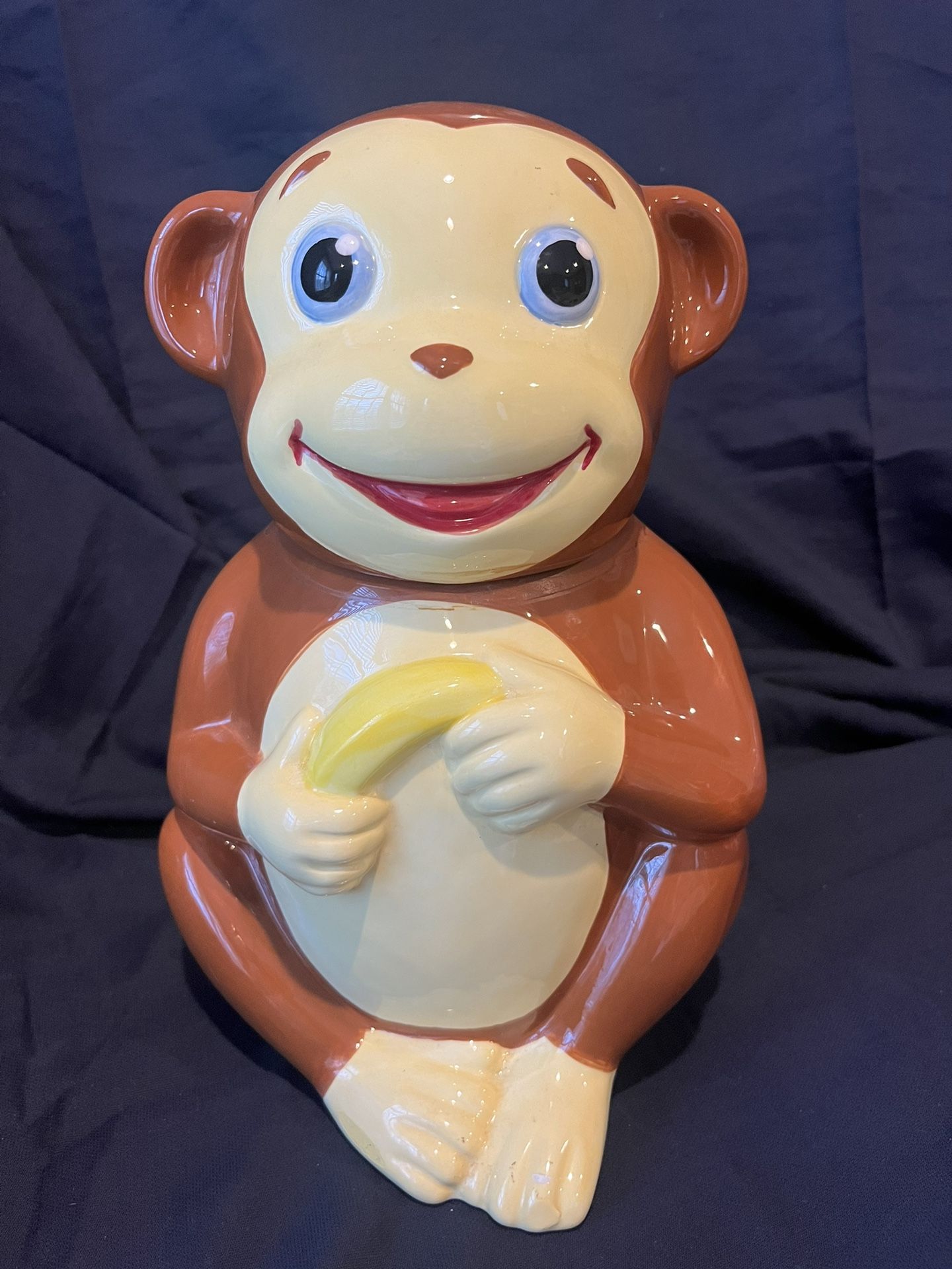 VINTAGE MONKEY COOKIE JAR MOSTLY MONKEY COOKIE JAR