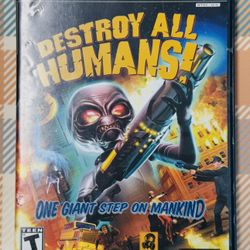Destroy All Humans (Sony PlayStation 2, 2005) Tested/Works With Manual