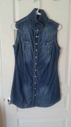Denim shirt dress