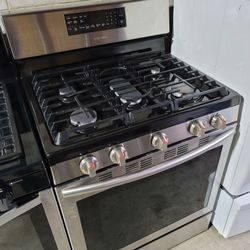 Samsung 30" Wide 5 Burner Stainless Steel Convectional Gas Stove Range Estufa 