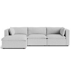 Joybird Haine Modular Sectional, Light Gray