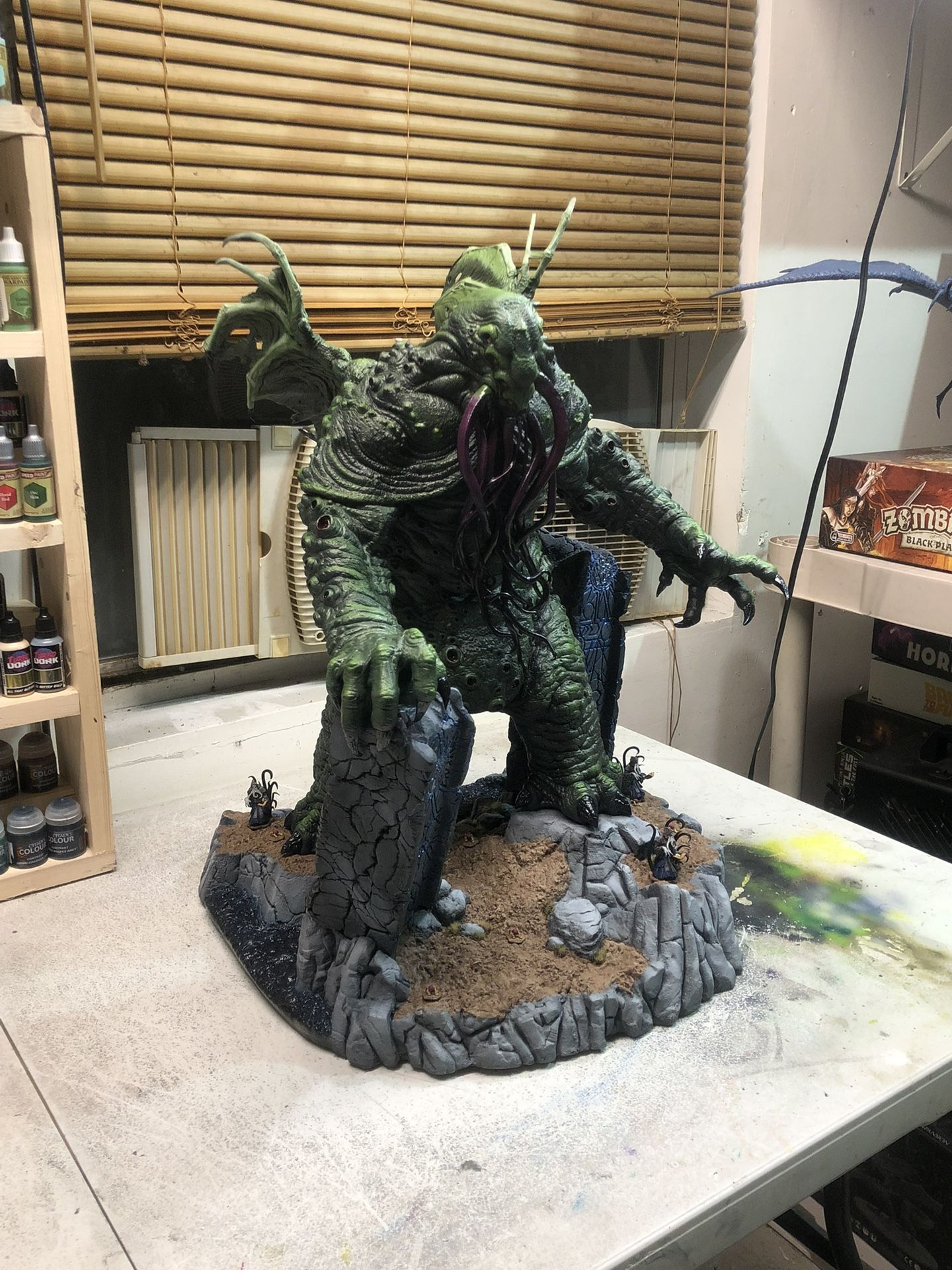cthulhu statue painted