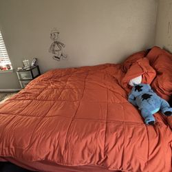 King Size LED Bed Frame & mattress 