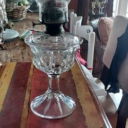 Vintage Glass Lamp Oil
