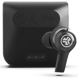 JLab JBuds Air Executive True Wireless Bluetooth Earbuds + Charging Case, Black, C3 Calling with Dual Microphones, Long Travel Playtime, Bluetooth 5.0