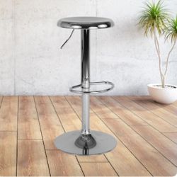 SILVER STOOLS ADJUSTABLE POSITIONS 👉19.00 EACH 👈