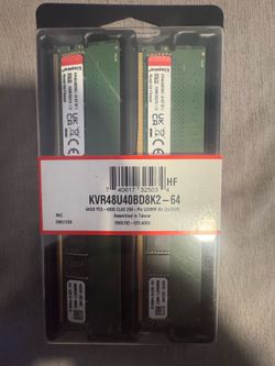 Kingston 64GB (2×32GB) DDR5-4800 RAM – NEW/SEALED –