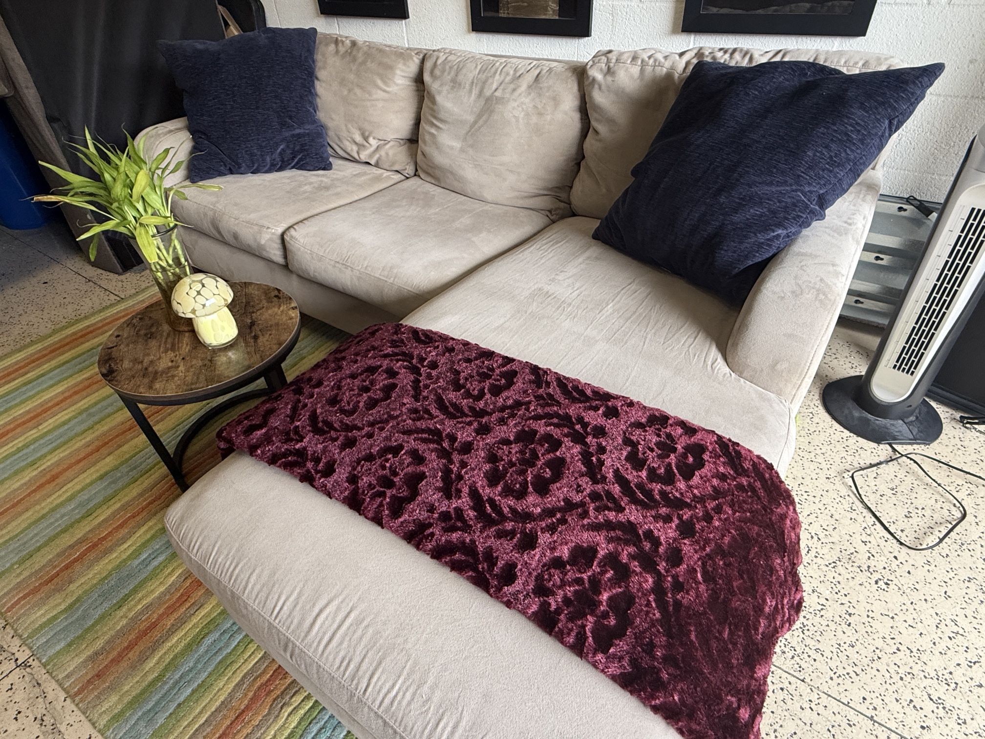 Cindy Crawford sectional couch (reversible)