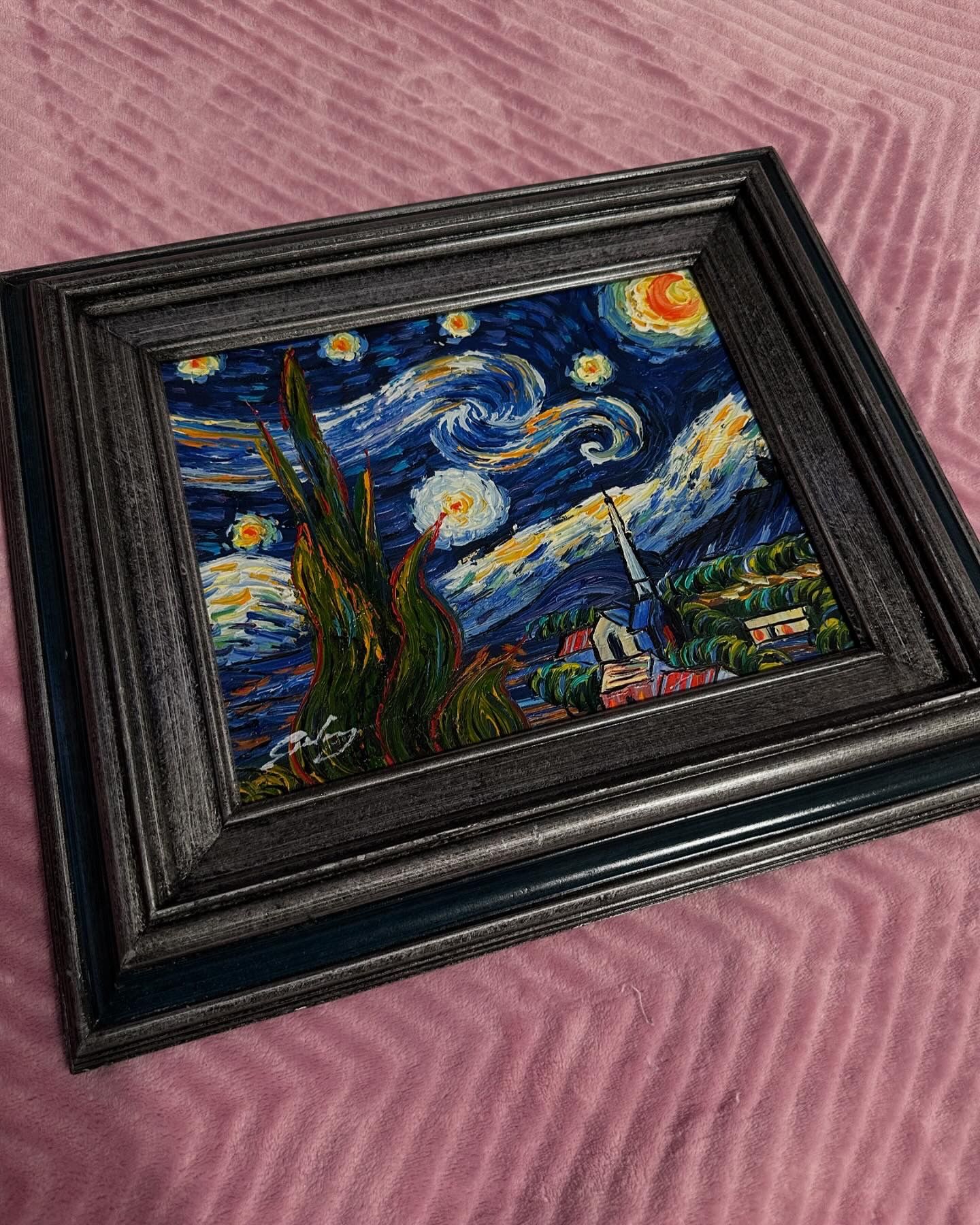 Starry Night Inspired Painting