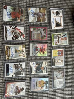 Baseball And Some Foot Ball Cards. Autos Variants Patches And Numbered Cards