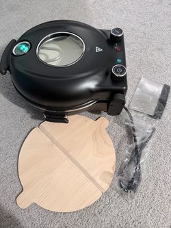 Electric Pizza Maker with Wood Peel