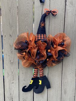 Halloween Witches Hat Wreaths