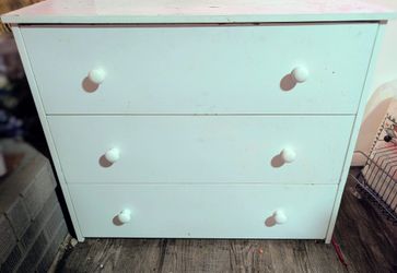 Short White Dresser
