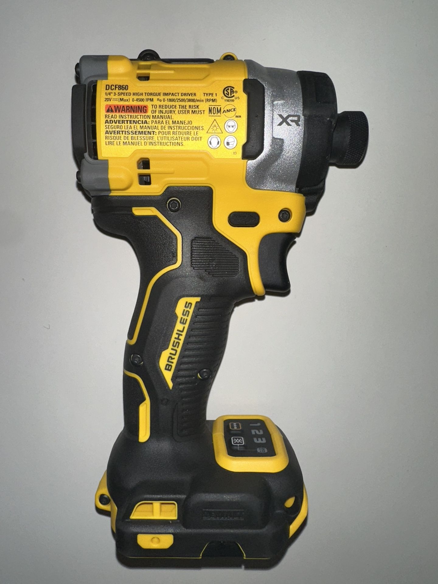 Dewalt DCF 860 SHELL 20V MAX XR IMPACT DRIVER