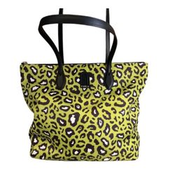 Furla Green Cheetah Leopard Large Calipso Tote Bag - NWT