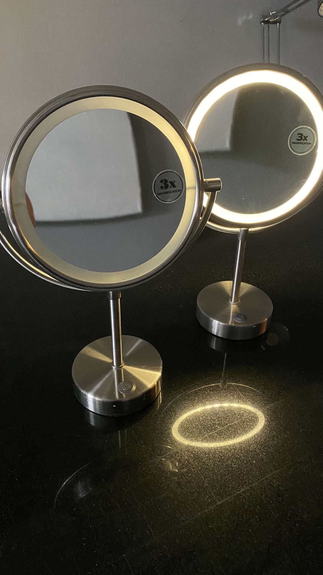 Lighted Makeup Table Mirrors X2