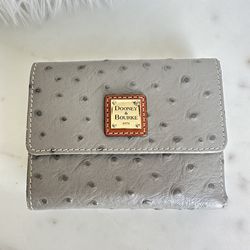 Dooney & Bourke Ostrich Trifold Wallet 