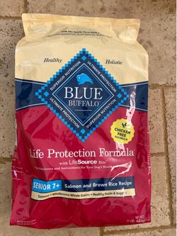 Blue Buffalo Life Protection Salmon Brown Rice 7+ Senior NEW SEALED
