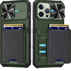 NEW iPhone 14 Pro Max Case with Card Holder [5 Cards] 