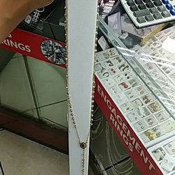 14k Gold Rosario Tricolor 18 inch long 5.6 grams
