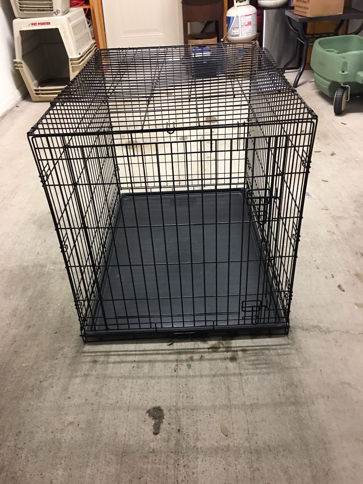 XX Large 2 Door Metal Dog Crate w/Tray