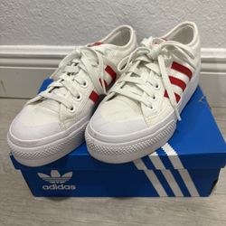 Adidas nizza platform white size 7 women