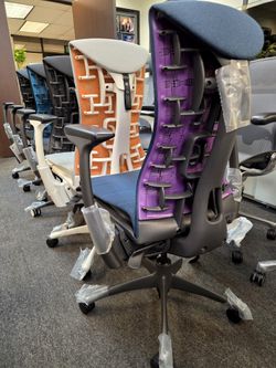 BRAND NEW! 2026 HERMAN MILLER EMBODY LOGITECH EDITION NEW COLORS AVAILABLE CYAN, STUDIO WHITE, NIGHTFALL NOVA,GALAXY WHITE, MINERAL IGNITE,AMETHYST 