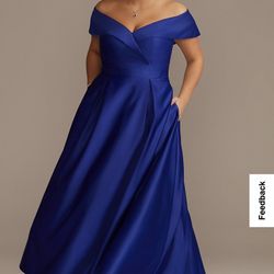  Blue Ball Gown (never worn, just tried on)