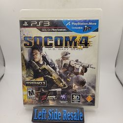 SOCOM 4 : U.S. Navy SEALs ( Sony PlayStation 3 , PS3 2011 ) - CIB -