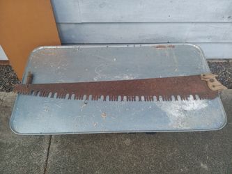 Antique Vintage Cross Cut Saw