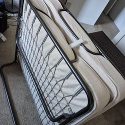 Twin Folding Bed with Mattress, 79"x 38" Portable Foldable Bed for Adults,Fold Up Rollaway Bed for Guest, Memory Foam Mattress & Super Strong Frame