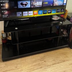 Black TV Stand 47”L 17”W 20”H