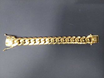 Cuban Link Bracelet - Yellow Gold 10k (.417) 308.2 grams 9 inch