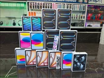 iPad Air M4, iPad Pro M4 & M5, iPad 11th Gen A16, iPad Mini a17 pro ((Take It Home In Payments/ llévatelo a casa en pagos) only $10 down

$329