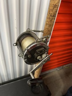 Antique Deep Sea Fishing Rod (TAP PHOTO FOR FULL PICTURE)