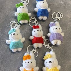Miffy 7 Pieces Keyschain  Set