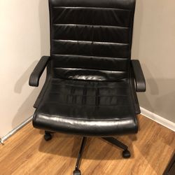 KNOLL SAPPER Executive Leather Office Chair