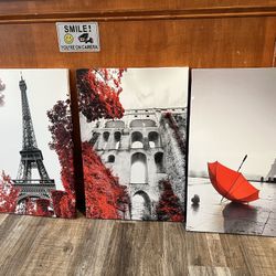 3 Piece Canvas 12x16”