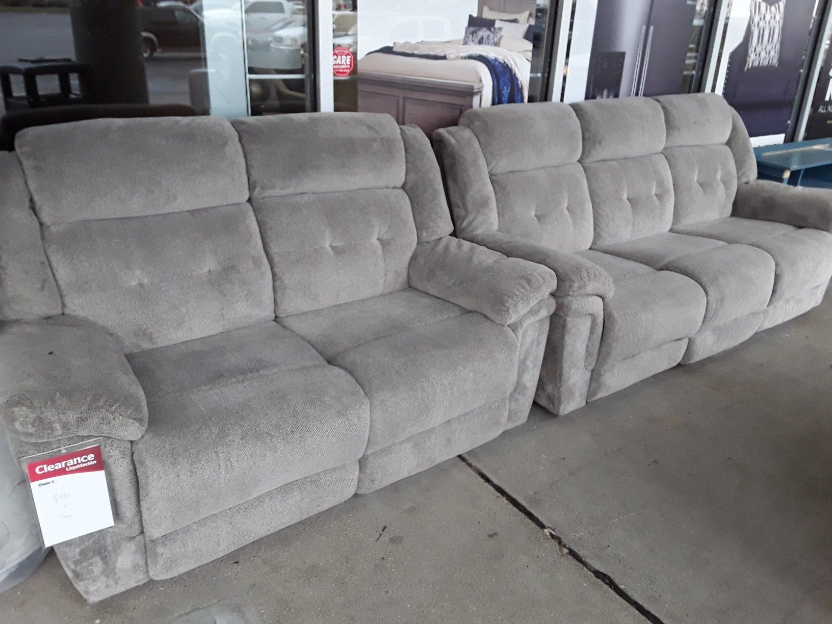 Reclining Sofa and Loveseat