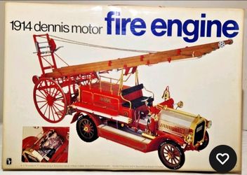Antique 1914 Dennis Motor Fire Engine Large 1/16 Scale