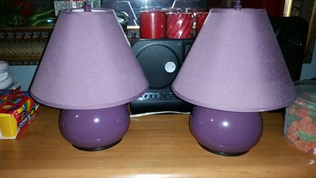 Cute purple lamps