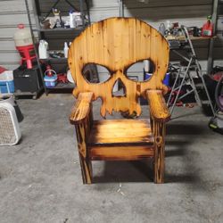 Hand Carved Maple Chair New