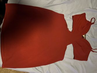Maroon party dress