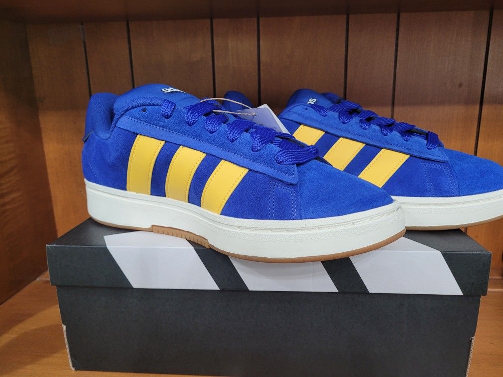 New Adidas Grand Court Alpha 00s Shoes Mens Sz 11.5 Lucid Blue/Utility Yellow