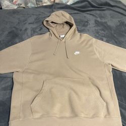 Khaki Nike Hoodie Size XL