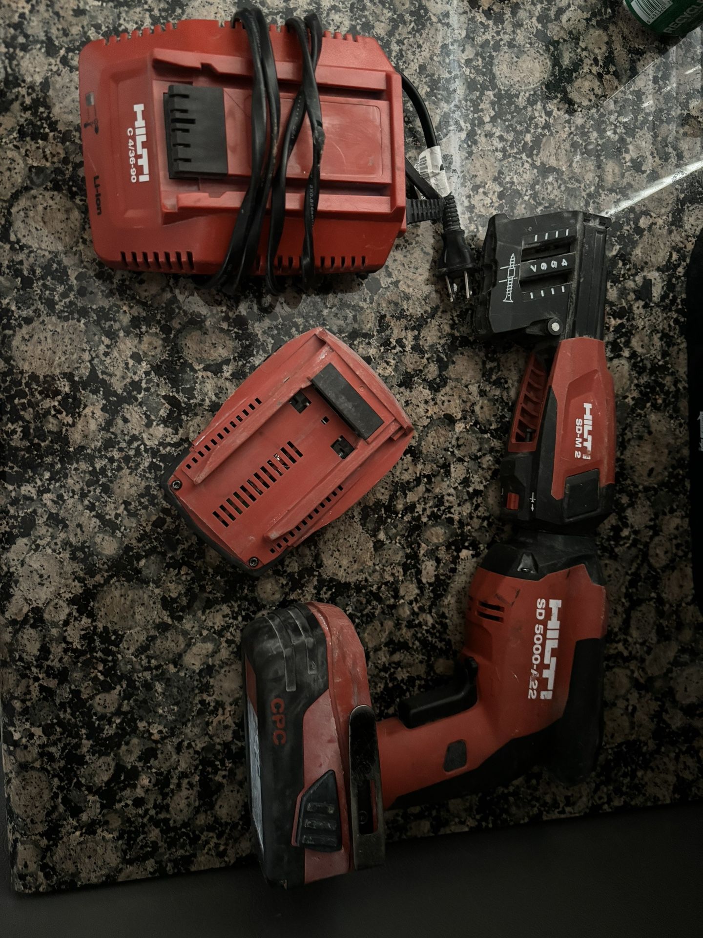 Hilti SD 5000-A22 Drill  Sd-M2 Attachment 2 Batteries And Charger 