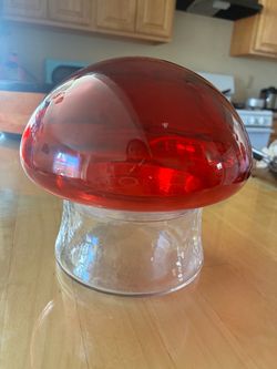 Small glass mushroom